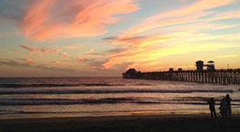 picture of ocean waves and sunset in Oceanside, Cal. taken by Zigmund of PowerBusiness Associates Inc. and founder of Agency Promos California